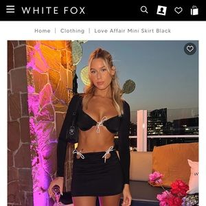 White Fox two piece sequin set